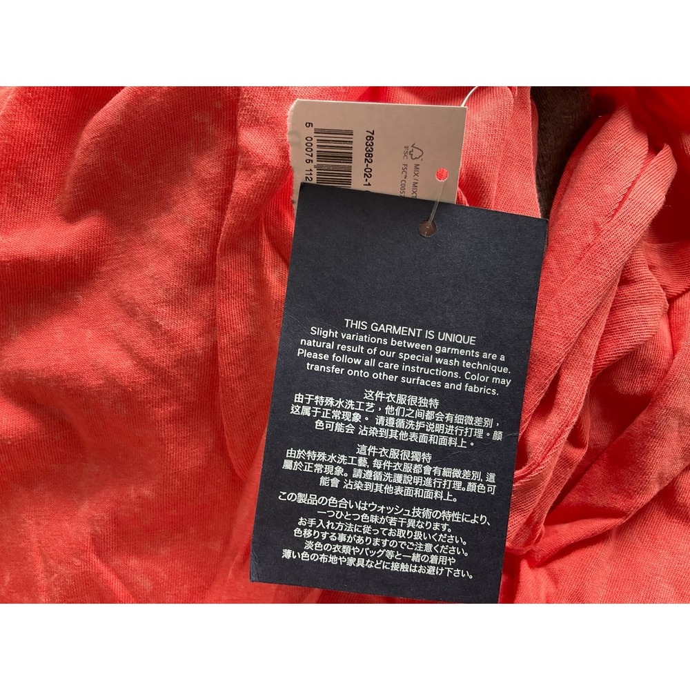 NWT Gap Long Sleeve Soft Wash Orange‎ Tee - Men's L - Picture 3 of 6